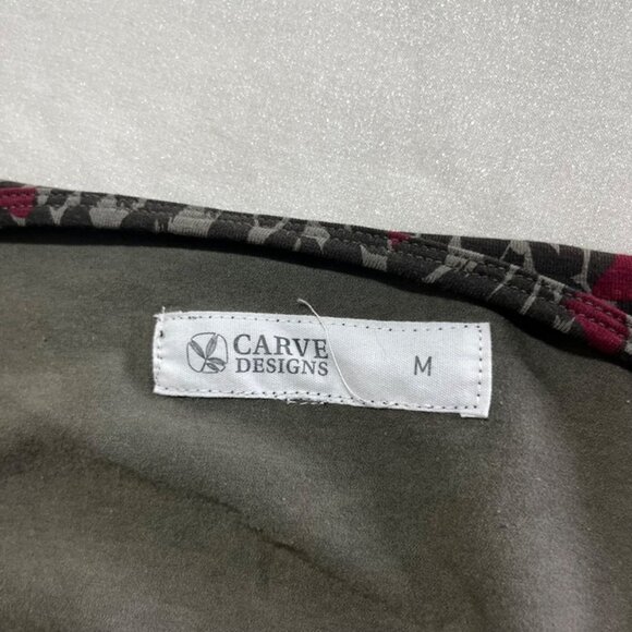 Carve Designs women's dress M gray purple animal print wrap dress cotton blend - Picture 4 of 7